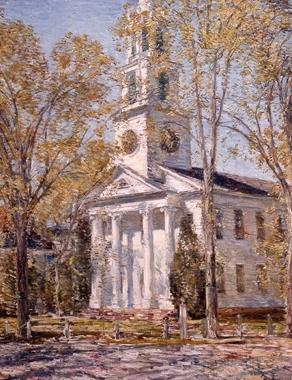 Childe Hassam Church at Old Lyme France oil painting art